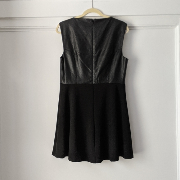 French Connection Vegan Faux Leather Dress Size 12 - Picture 2 of 5